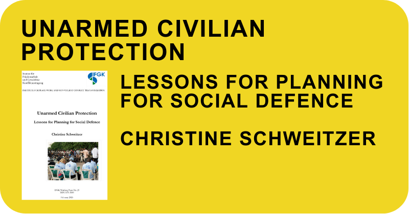 AP 29 Unarmed Civilian Protection - Lessons for Planning for Social Defence
